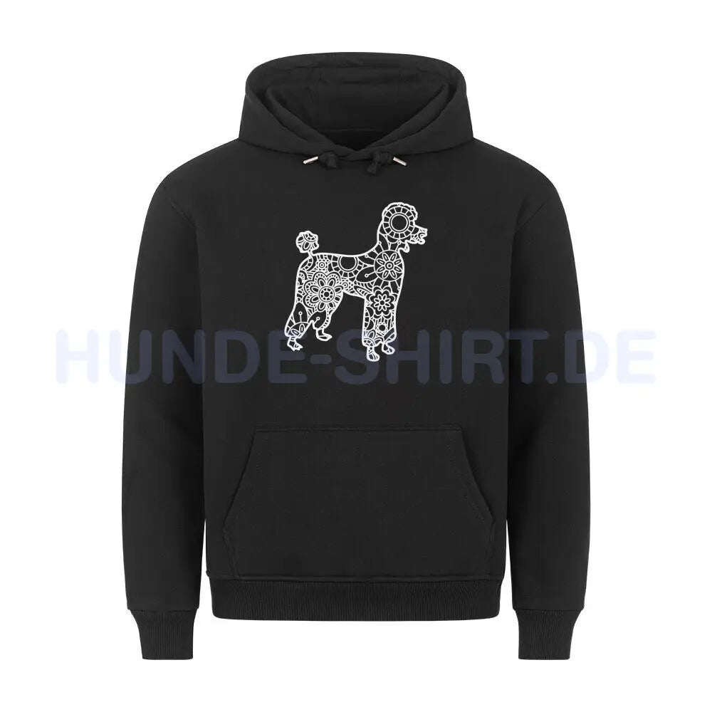 Premium Hoodie "Pudel pur" Schwarz – hunde-shirt.de