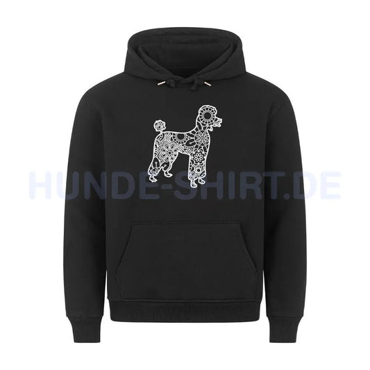 Premium Hoodie "Pudel pur" Schwarz – hunde-shirt.de