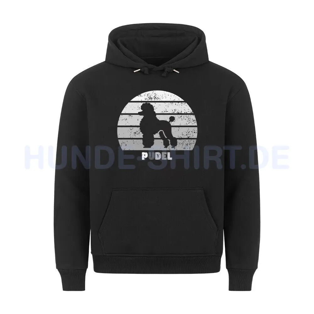 Premium Hoodie "Pudel" Schwarz – hunde-shirt.de