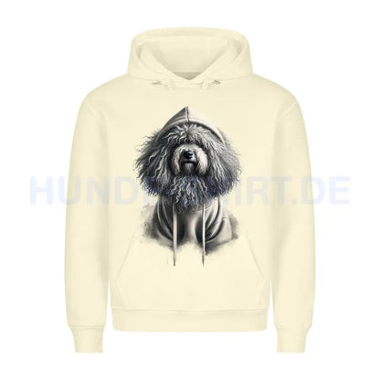 Premium Hoodie "Puli Hooded" Beige – hunde-shirt.de