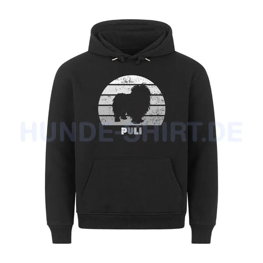 Premium Hoodie "Puli" Schwarz – hunde-shirt.de