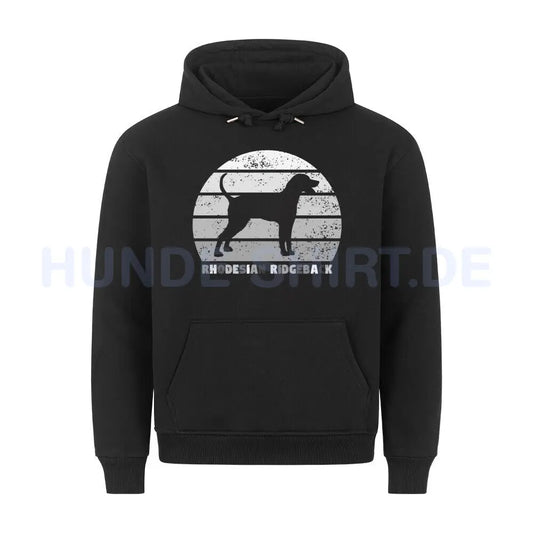 Premium Hoodie "Rhodesian Ridgeback" Schwarz – hunde-shirt.de