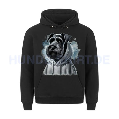 Premium Hoodie "Riesenschnauzer Hooded" Schwarz – hunde-shirt.de