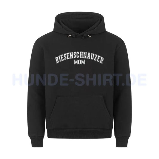 Premium Hoodie "Riesenschnauzer - MOM" Schwarz – hunde-shirt.de