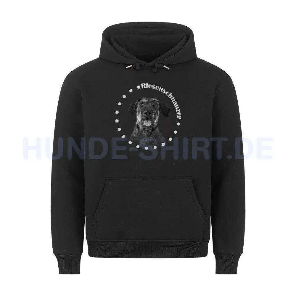 Premium Hoodie "Riesenschnauzer R 2" Schwarz – hunde-shirt.de