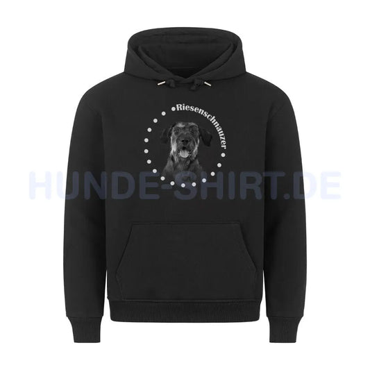 Premium Hoodie "Riesenschnauzer R 2" Schwarz – hunde-shirt.de