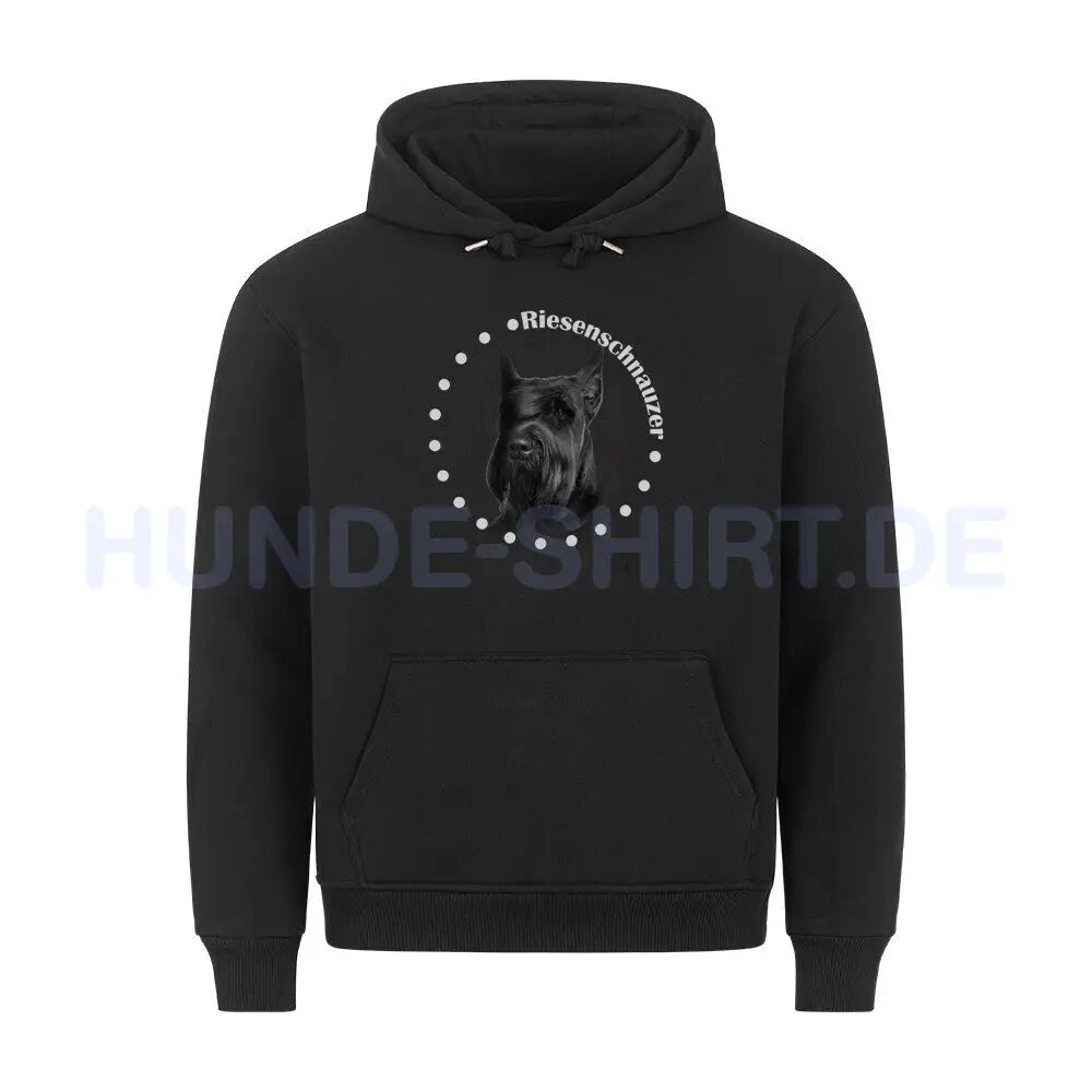 Premium Hoodie "Riesenschnauzer R" Schwarz – hunde-shirt.de