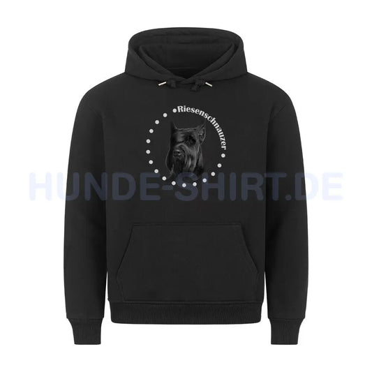 Premium Hoodie "Riesenschnauzer R" Schwarz – hunde-shirt.de