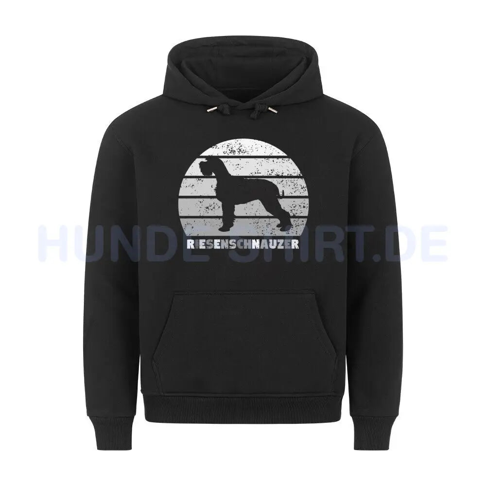 Premium Hoodie "Riesenschnauzer" Schwarz – hunde-shirt.de