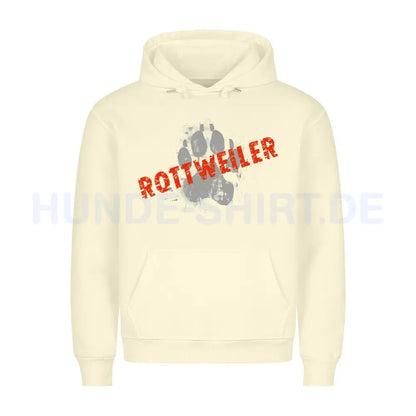 Premium Hoodie "Rottweiler -PAW" Beige – hunde-shirt.de