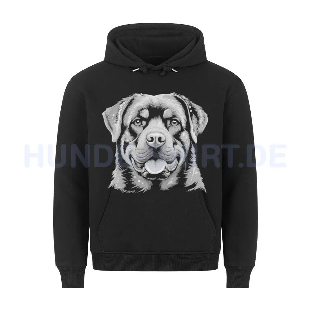 Premium Hoodie "Rottweiler !" Schwarz – hunde-shirt.de