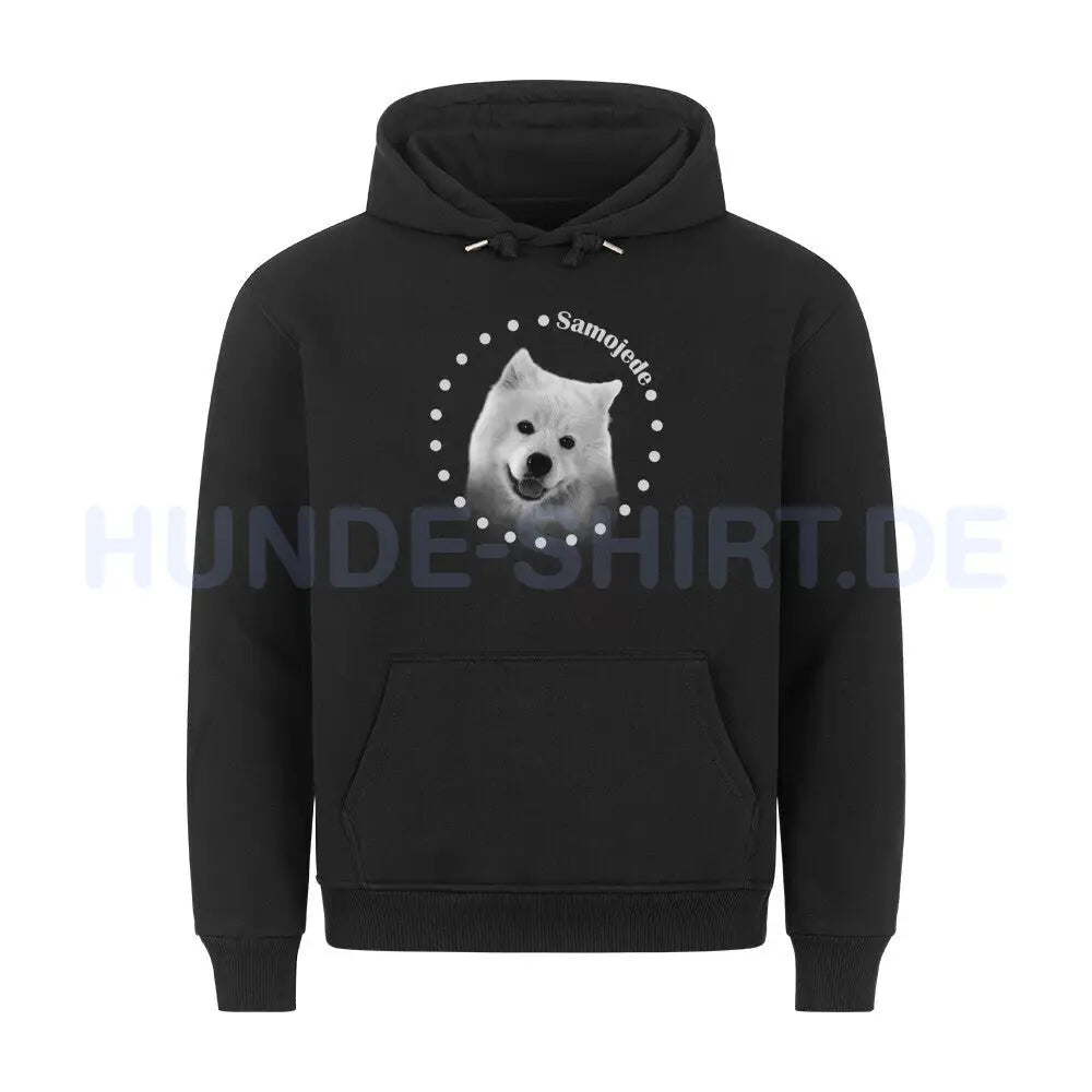 Premium Hoodie "Samojede R" Schwarz – hunde-shirt.de