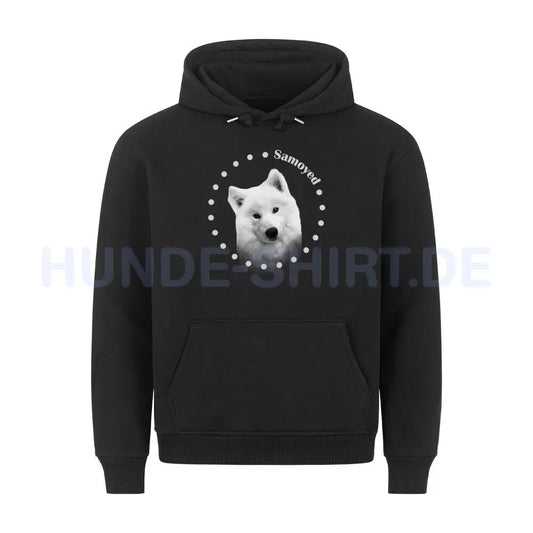 Premium Hoodie "Samoyed R" Schwarz – hunde-shirt.de