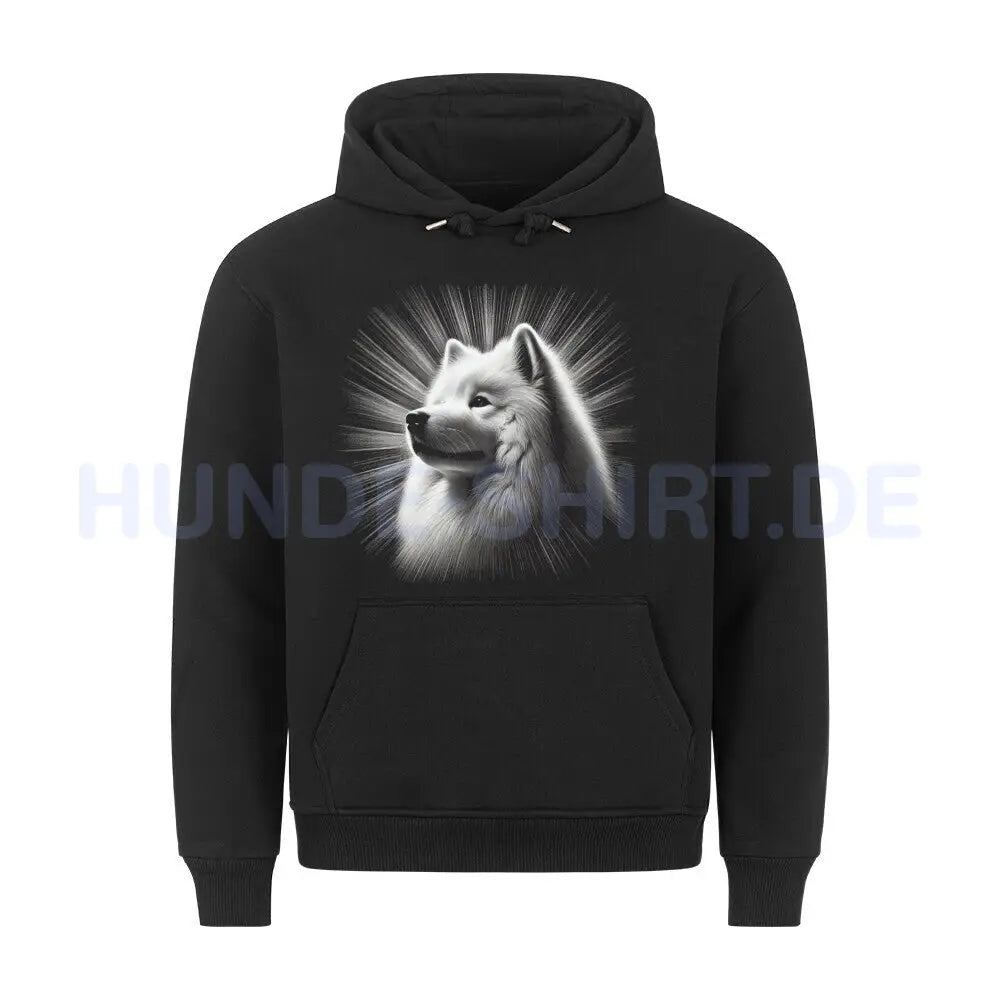 Premium Hoodie "Samoyed - Shine" Schwarz – hunde-shirt.de