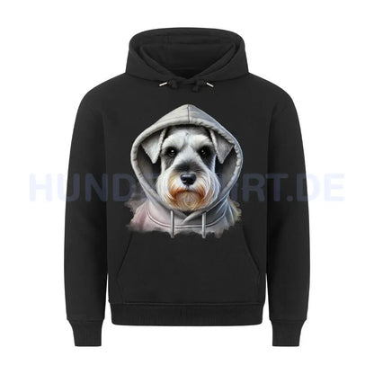 Premium Hoodie "Schnauzer Hooded 2" Schwarz – hunde-shirt.de