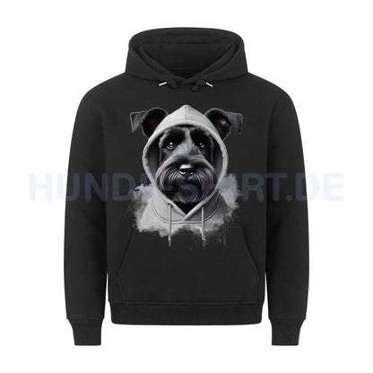 Premium Hoodie "Schnauzer Hooded" Schwarz – hunde-shirt.de