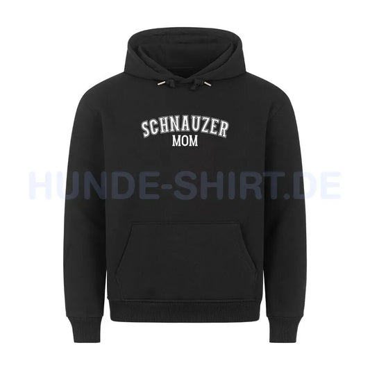 Premium Hoodie "Schnauzer - MOM" Schwarz – hunde-shirt.de