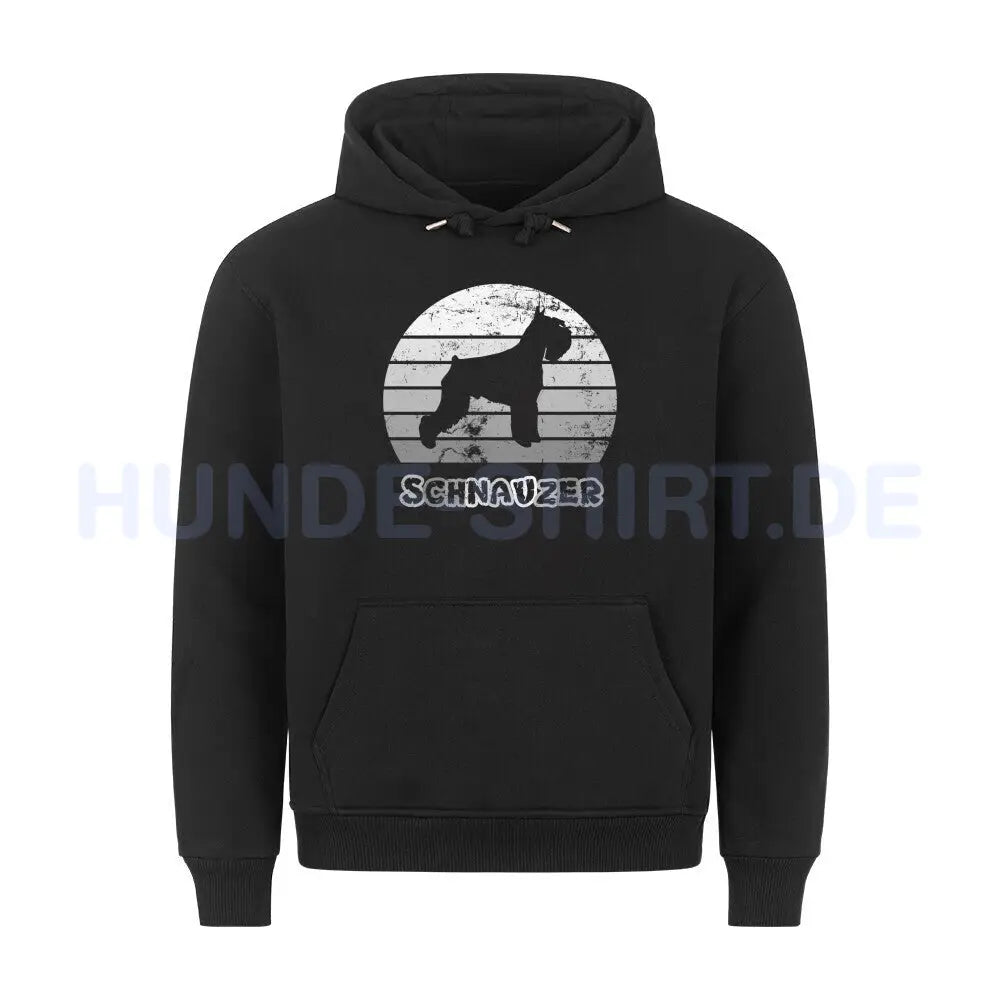 Premium Hoodie "Schnauzer" Schwarz – hunde-shirt.de