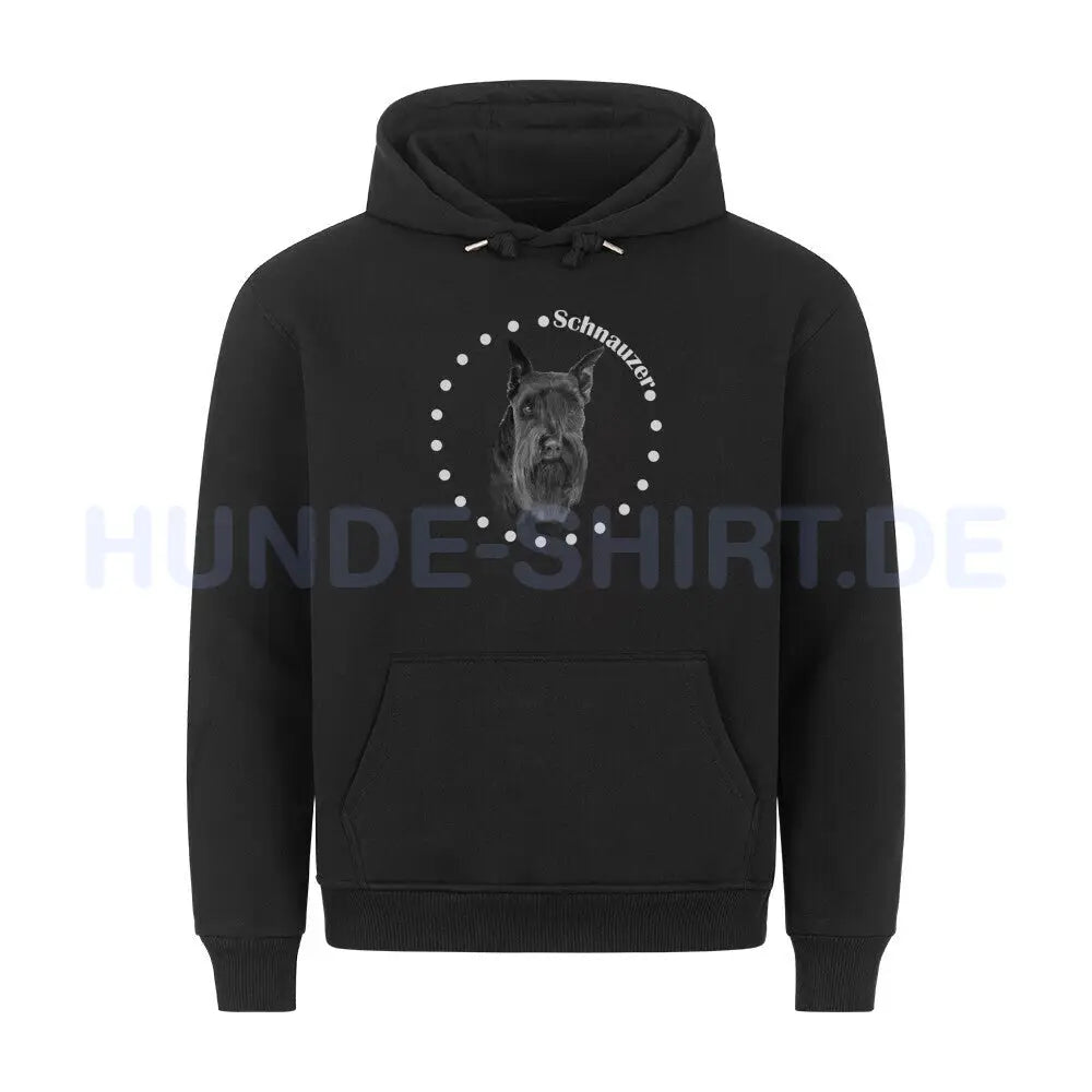 Premium Hoodie "Schnauzer schwarz R" Schwarz – hunde-shirt.de