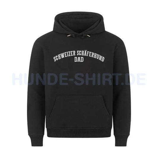 Premium Hoodie "Schweizer Schäferhund - DAD" Schwarz – hunde-shirt.de