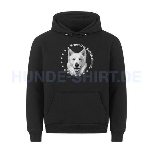 Premium Hoodie "Schweizer Schäferhund - ROUND" Schwarz – hunde-shirt.de