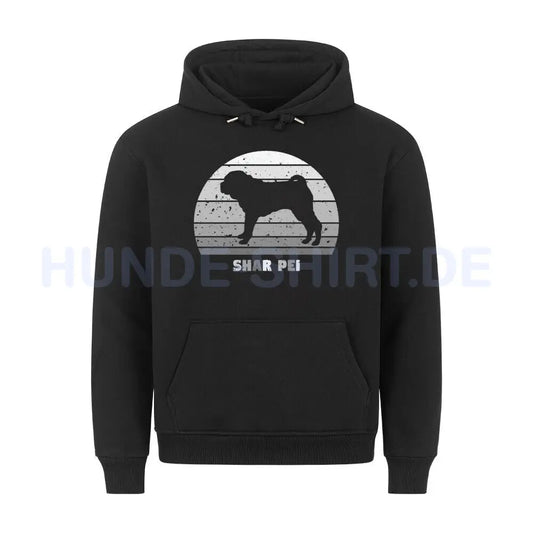 Premium Hoodie "Shar Pei" Schwarz – hunde-shirt.de