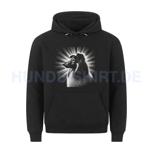 Premium Hoodie "Sheltie - Shine" Schwarz – hunde-shirt.de