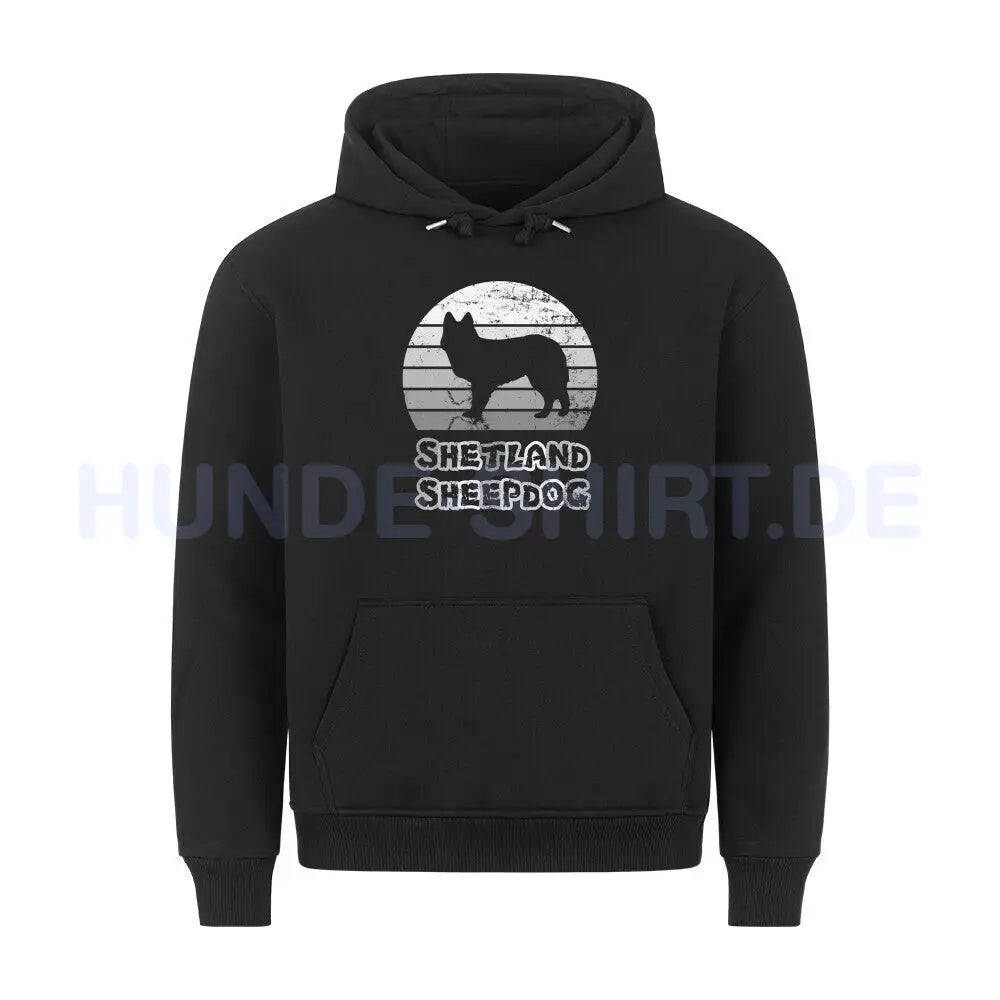 Premium Hoodie "Shetland Sheepdog" Schwarz – hunde-shirt.de