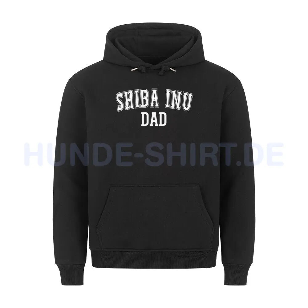 Premium Hoodie "Shiba Inu - DAD" Schwarz – hunde-shirt.de