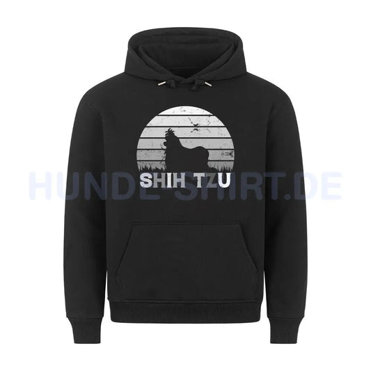 Premium Hoodie "Shih Tzu 2" Schwarz – hunde-shirt.de