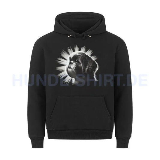 Premium Hoodie "Shih Tzu - Shine" Schwarz – hunde-shirt.de