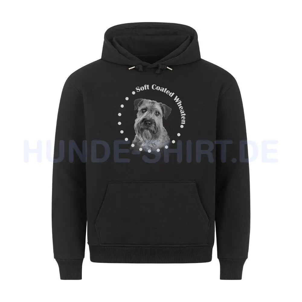 Premium Hoodie "Soft Coated Wheaten R" Schwarz – hunde-shirt.de