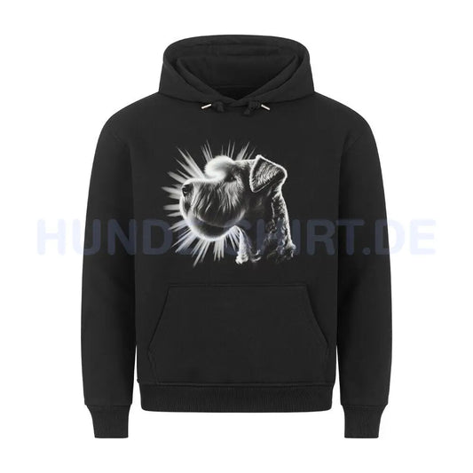 Premium Hoodie "Soft Coated Wheaten - Shine" Schwarz – hunde-shirt.de