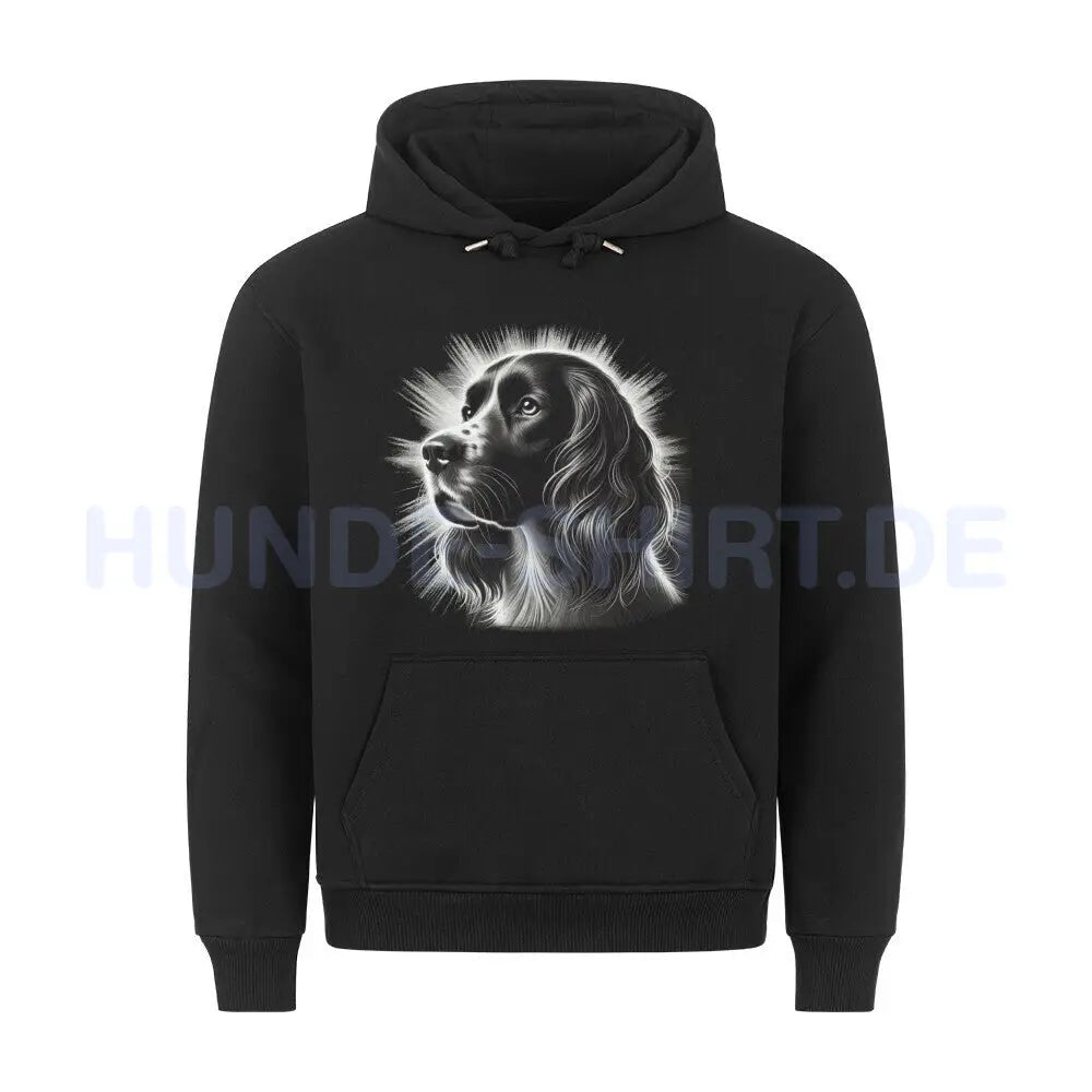 Premium Hoodie "Springer Spaniel - Bright" Schwarz – hunde-shirt.de