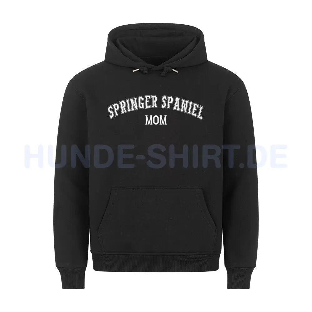 Premium Hoodie "Springer Spaniel - MOM" Schwarz – hunde-shirt.de