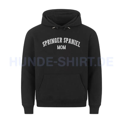 Premium Hoodie "Springer Spaniel - MOM" Schwarz – hunde-shirt.de