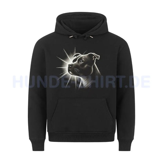 Premium Hoodie "Staffordshire - Bright 2" Schwarz – hunde-shirt.de