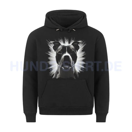 Premium Hoodie "Staffordshire Bright" Schwarz – hunde-shirt.de