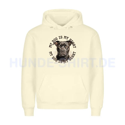 Premium Hoodie "Staffordshire Terrier" Beige – hunde-shirt.de