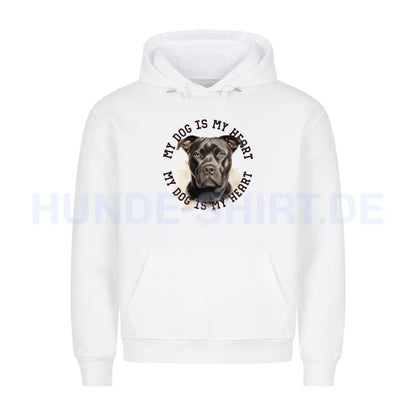 Premium Hoodie "Staffordshire Terrier" Weiß – hunde-shirt.de