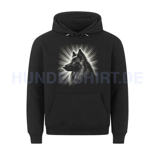 Premium Hoodie "Tervueren - Shine" Schwarz – hunde-shirt.de