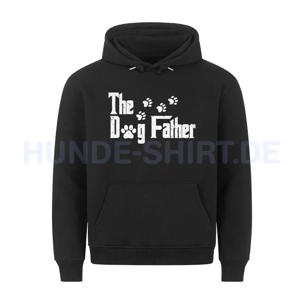 Premium Hoodie "The Dog Father Schwarz – hunde-shirt.de