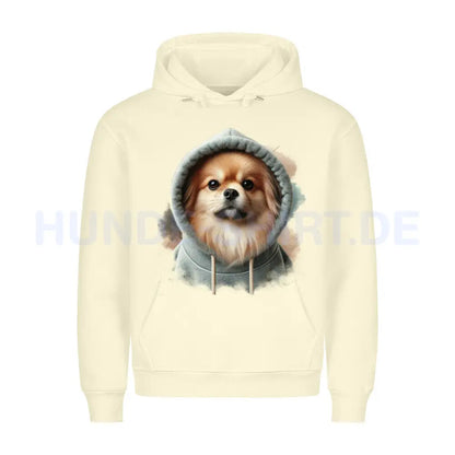 Premium Hoodie "Tibet Spaniel Hooded" Beige – hunde-shirt.de