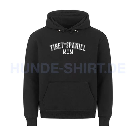 Premium Hoodie "Tibet Spaniel - MOM" Schwarz – hunde-shirt.de