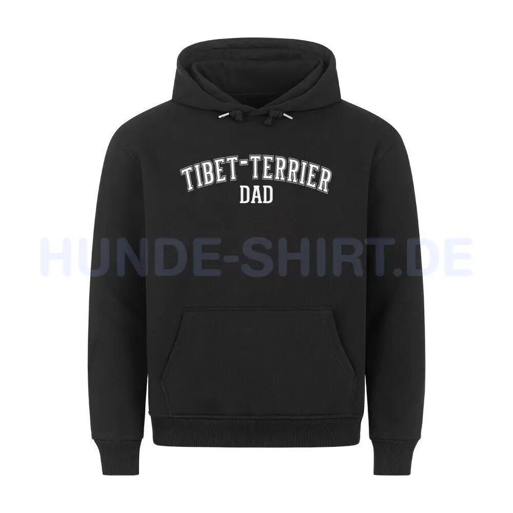 Premium Hoodie "Tibet Terrier - DAD" Schwarz – hunde-shirt.de