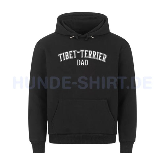 Premium Hoodie "Tibet Terrier - DAD" Schwarz – hunde-shirt.de