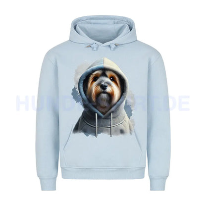 Premium Hoodie "Tibet Terrier Hooded" Babyblau – hunde-shirt.de