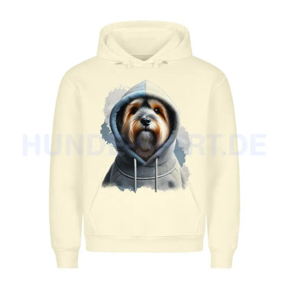 Premium Hoodie "Tibet Terrier Hooded" Beige – hunde-shirt.de