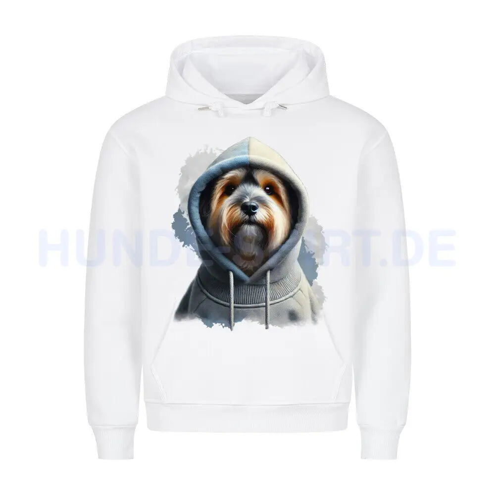 Premium Hoodie "Tibet Terrier Hooded" Weiß – hunde-shirt.de