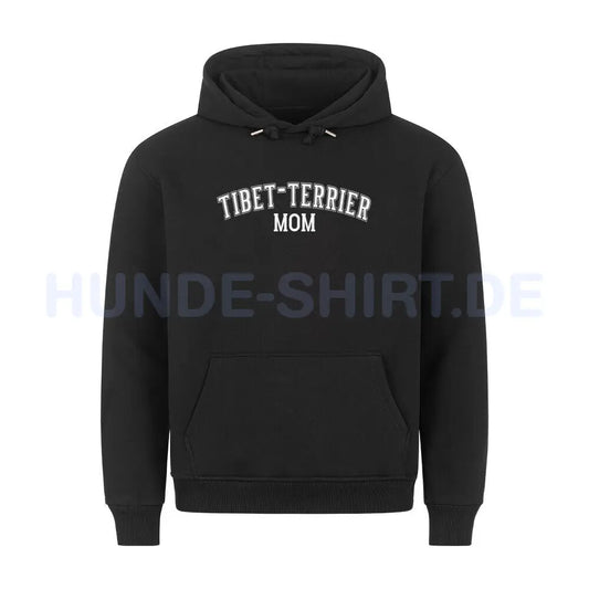 Premium Hoodie "Tibet Terrier - MOM" Schwarz – hunde-shirt.de